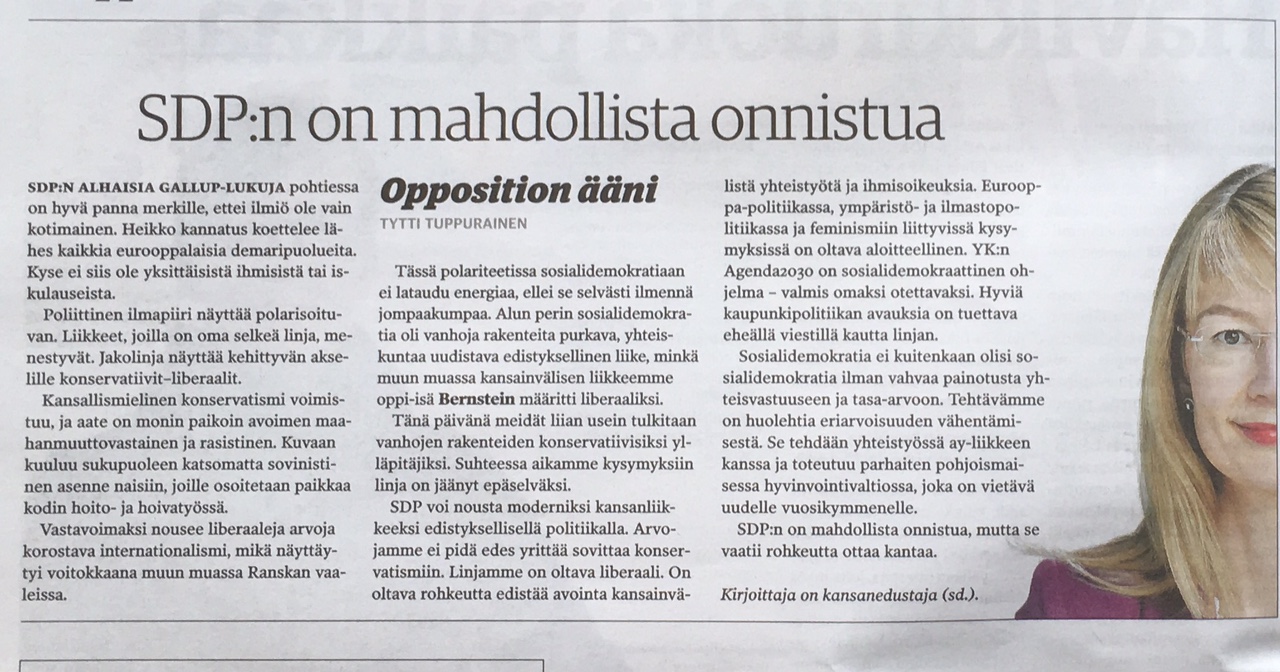 SDP:n on mahdollista onnistua