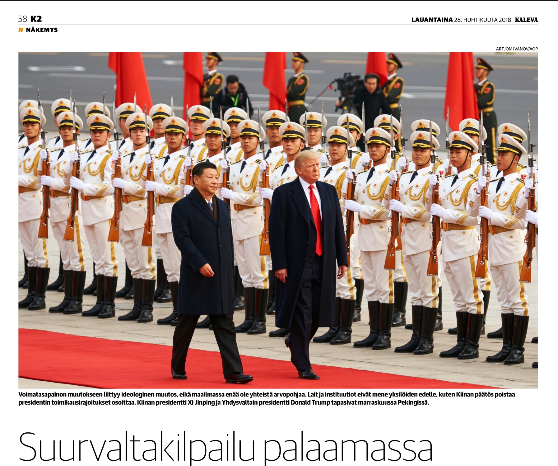Suurvaltakilpailu palaamassa