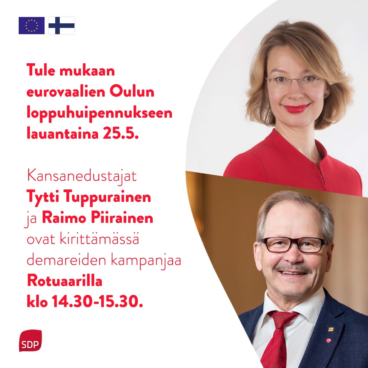 Tavataan lauantaina Rotuaarilla eurovaalien huipennuksessa!