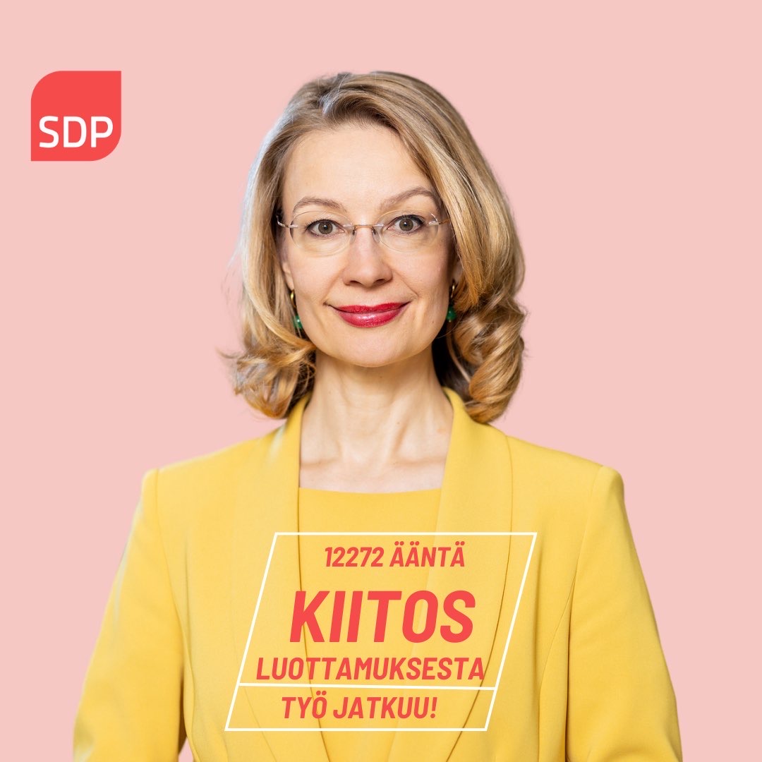 Kiitos luottamuksesta – työ eduskunnassa jatkuu