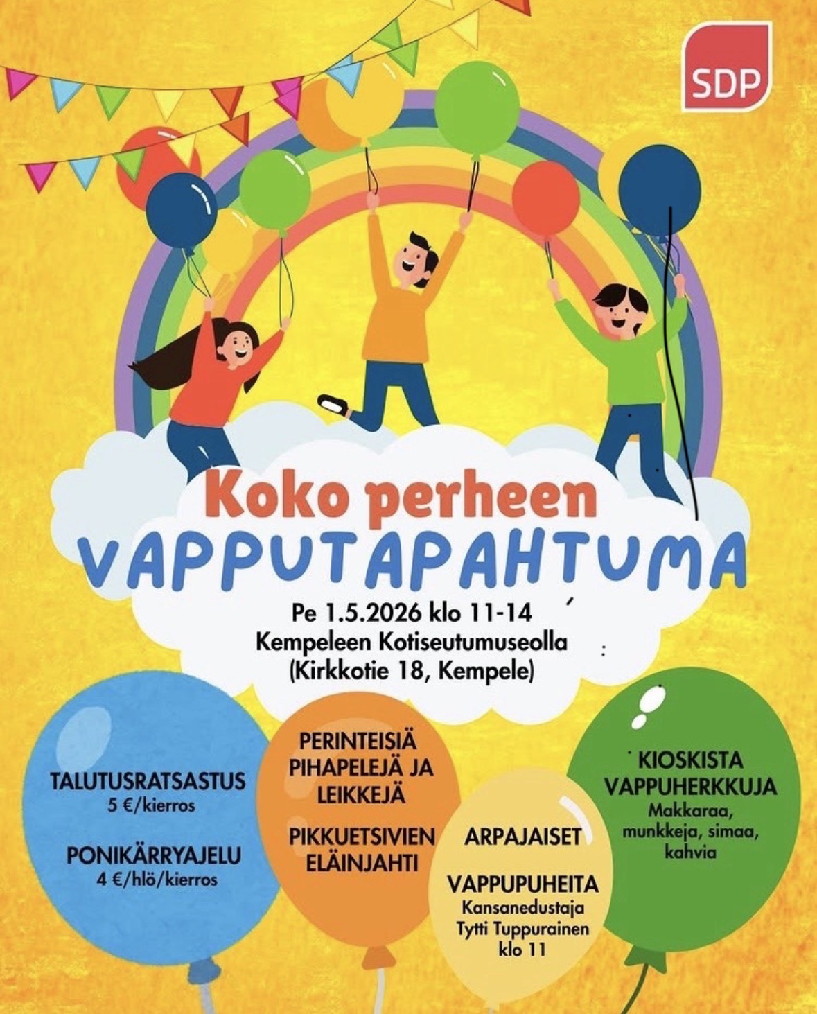 Tavataan vappuna Oulussa ja Kempeleessä!