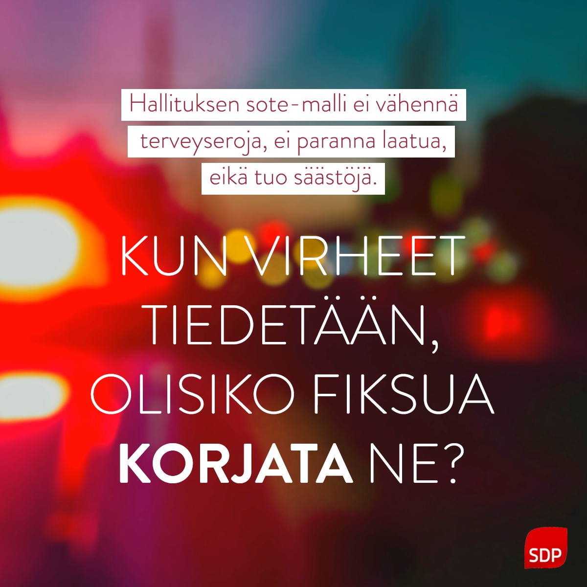 Sote-uudistukselle on parempi vaihtoehto