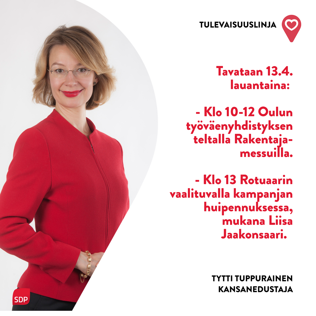 Kansanedustaja Tytti Tuppuraisen uutiskirje – vaalien loppukiri!